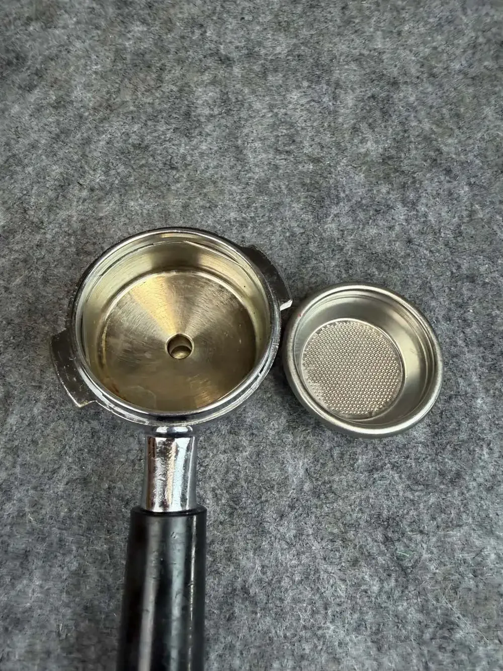 Nuova Simonelli Group Handle Complete Single Spout Espresso Machine Portafilter
